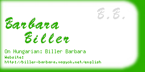 barbara biller business card